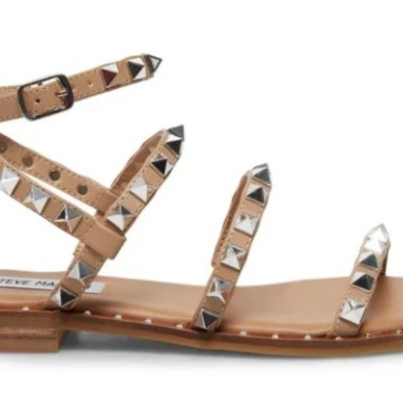 Steve Madden Spike Sandals Tan- Size 8.5 (they run small, size up) - Picture 5 of 7